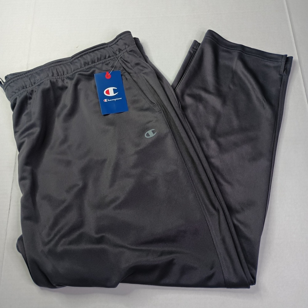 Champion Sport Pants Men's Size 4XL‎ Gray Pockets Drawstring Straight Leg